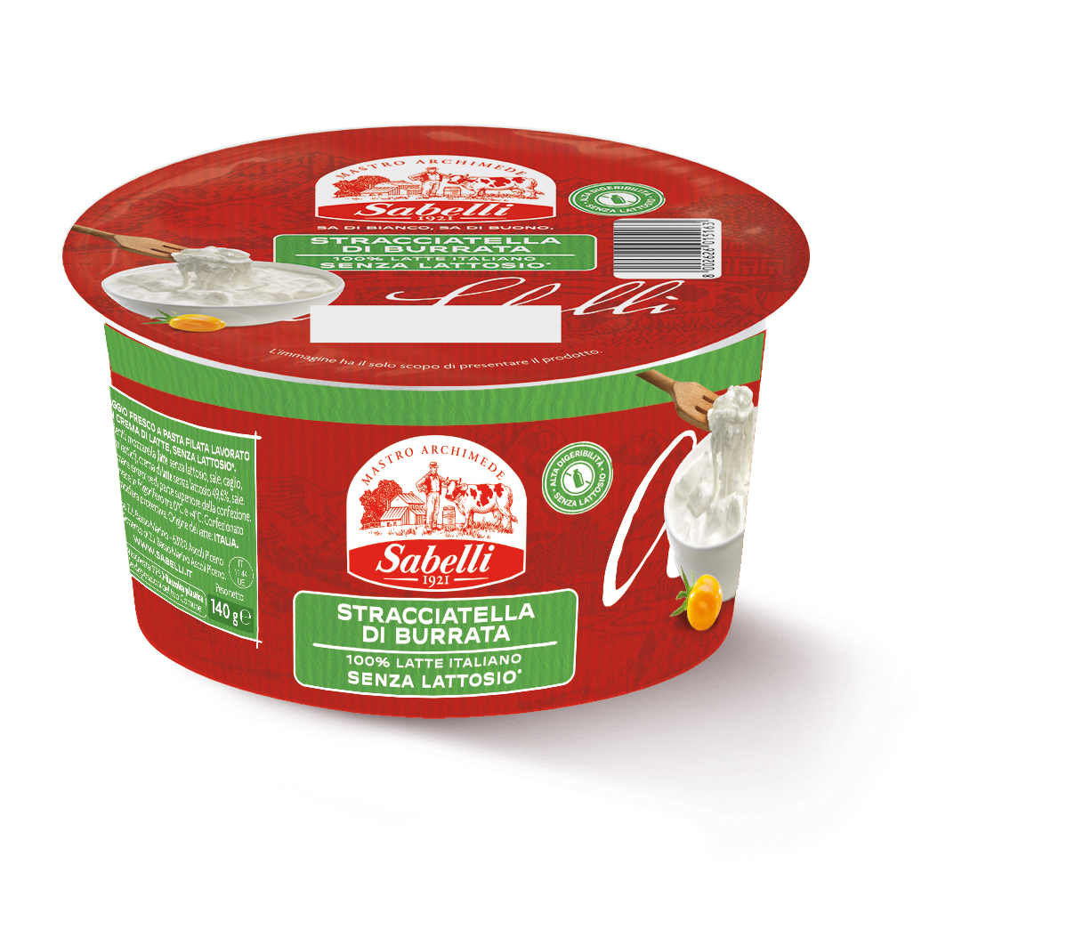 Stracciatella senza lattosio